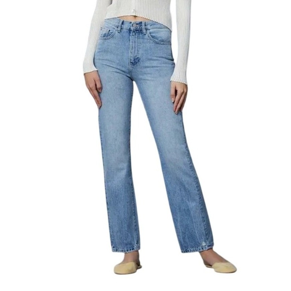 DL1961‎ Women's Size 29 Blue High Rise Straight Leg Jeans Classic Stretch Denim